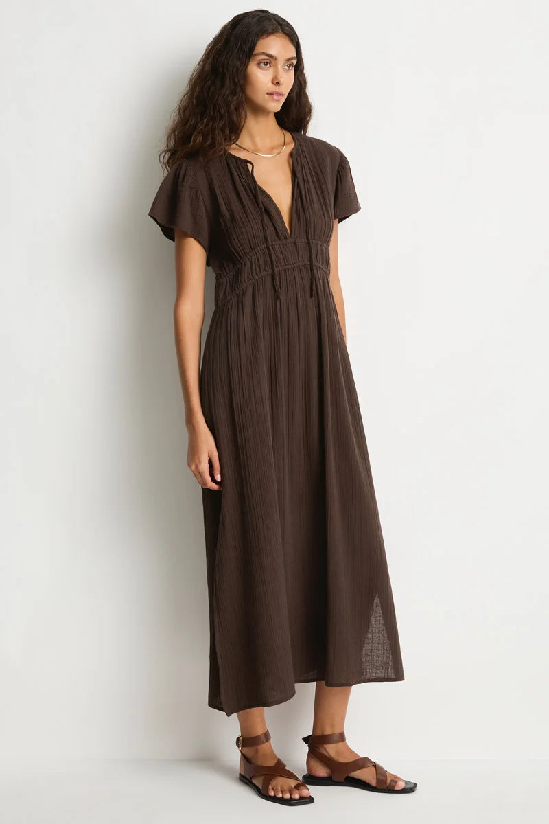 Sea Level Sunset Maxi Daydress Espresso