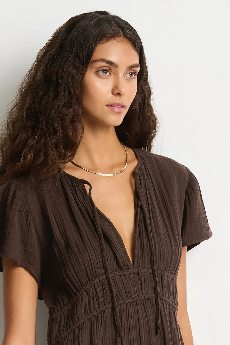 Sea Level Sunset Maxi Daydress Espresso