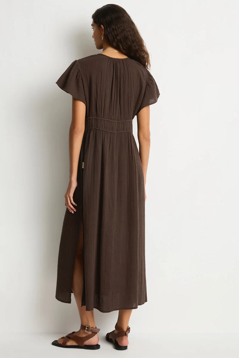 Sea Level Sunset Maxi Daydress Espresso