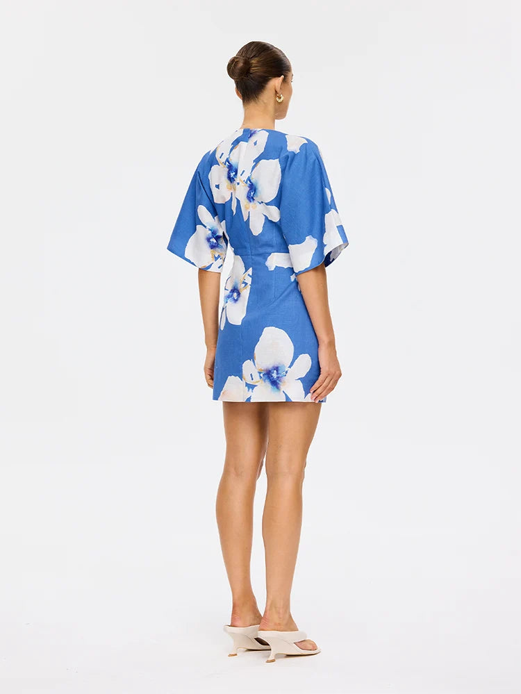 Kivari Rowena Mini Dress Blue