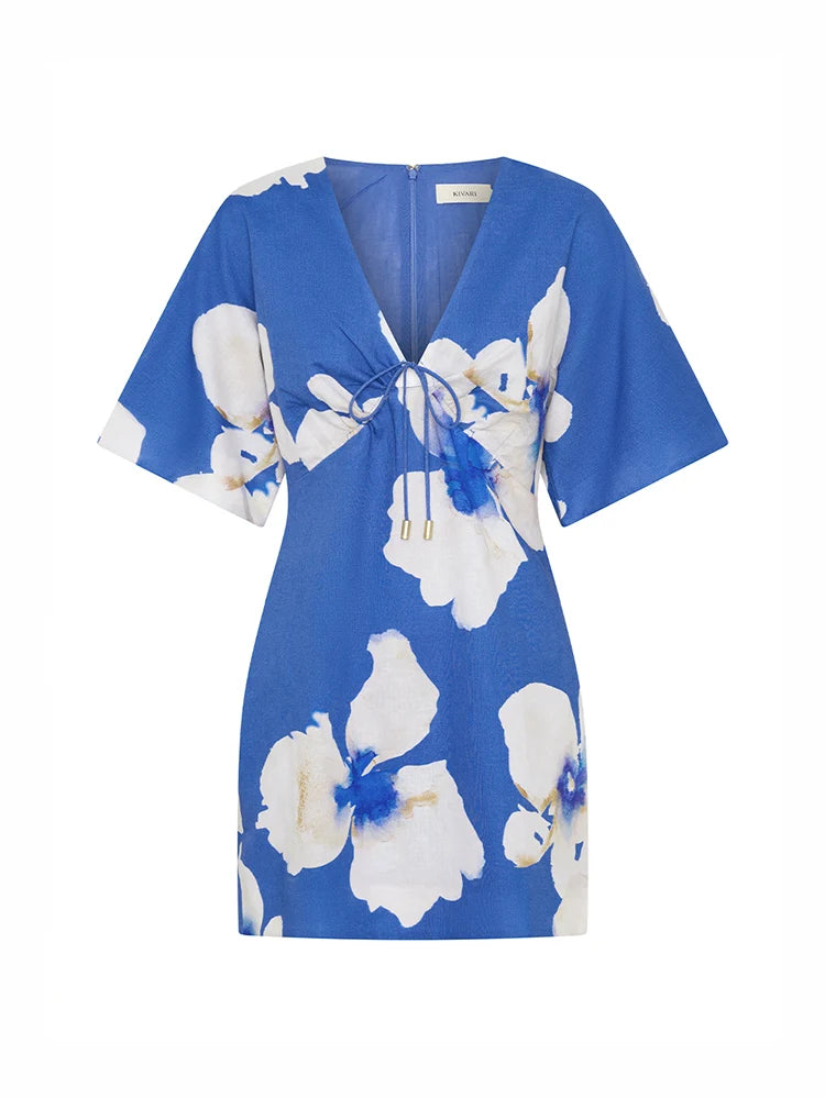 Kivari Rowena Mini Dress Blue