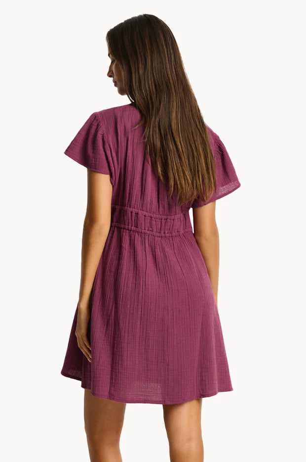 Sea Level Resort Sunset Short Daydress Merlot
