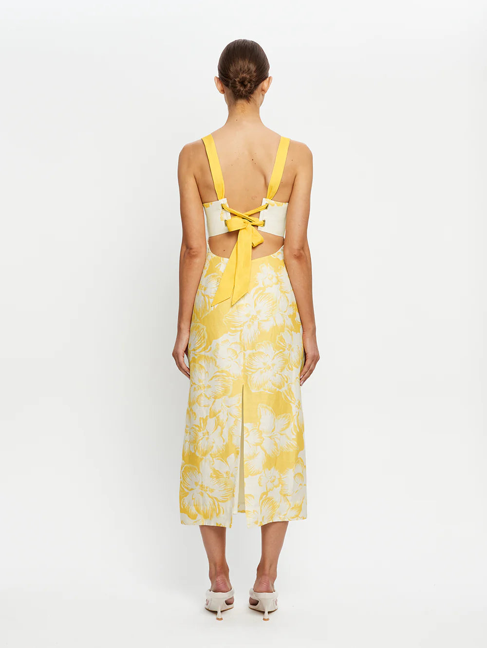 Kivari Soraya Tie Back Midi Dress