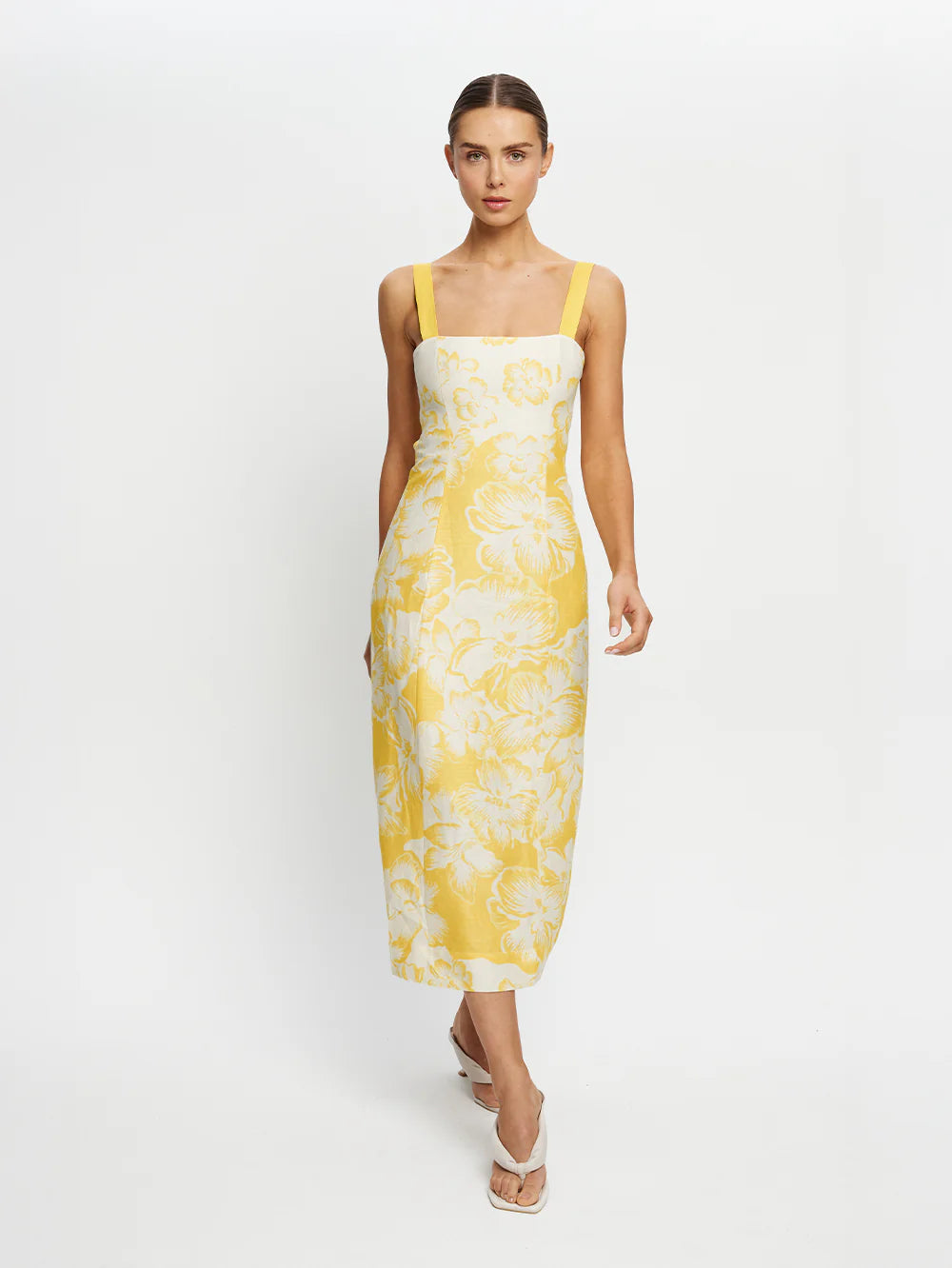 Kivari Soraya Tie Back Midi Dress