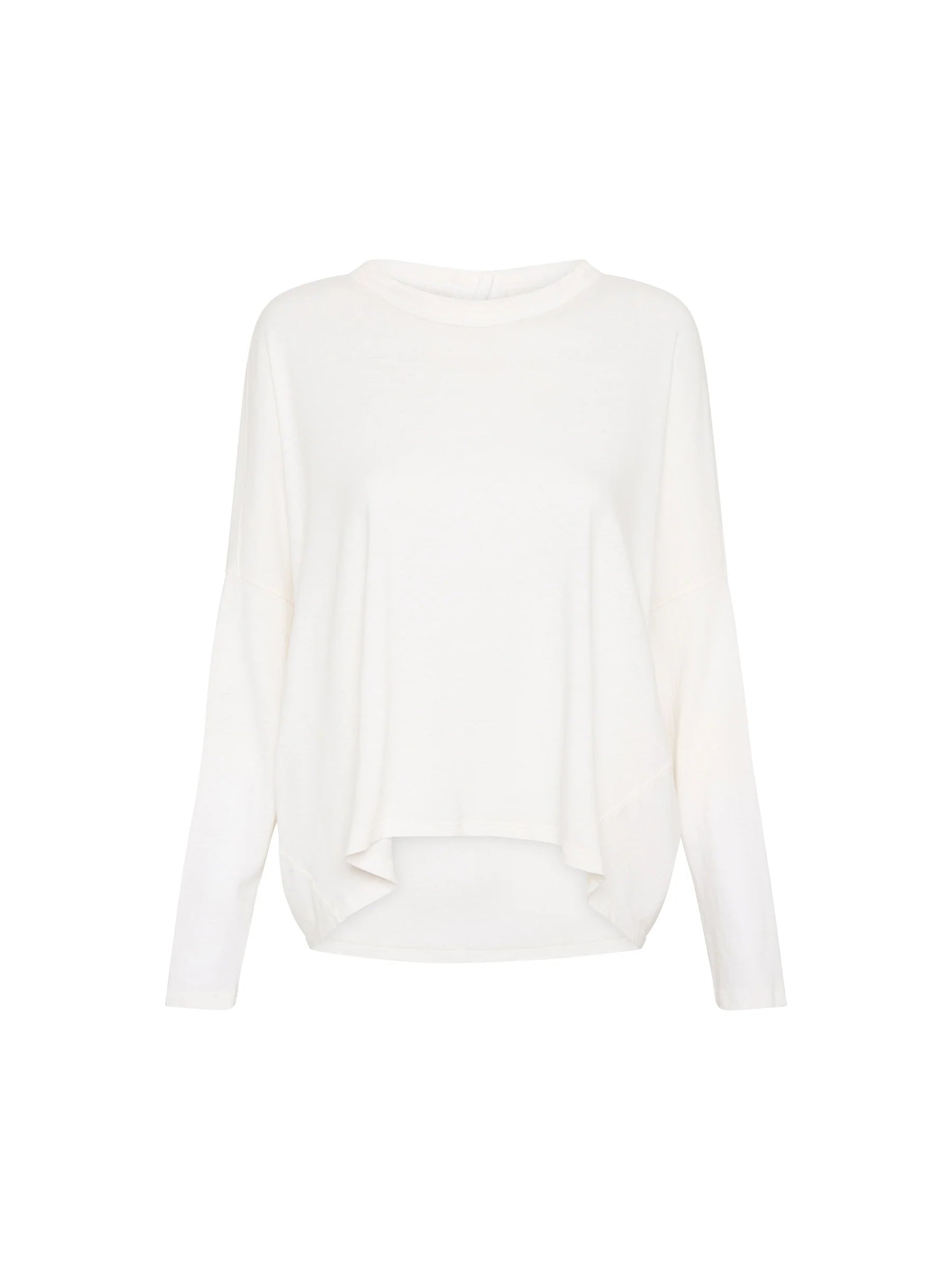 Bassike Circle L/S T-Shirt White