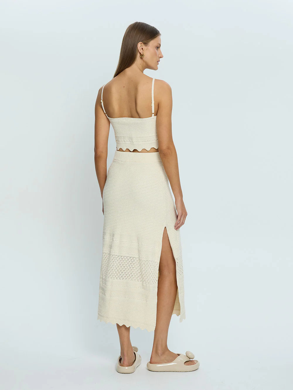 Kivari Sabela Knit Skirt Cream