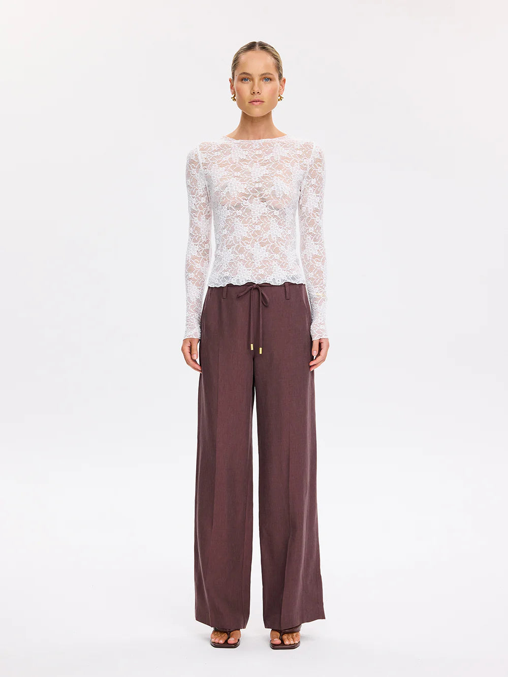 Kivari Victoria Lace Top  Cream
