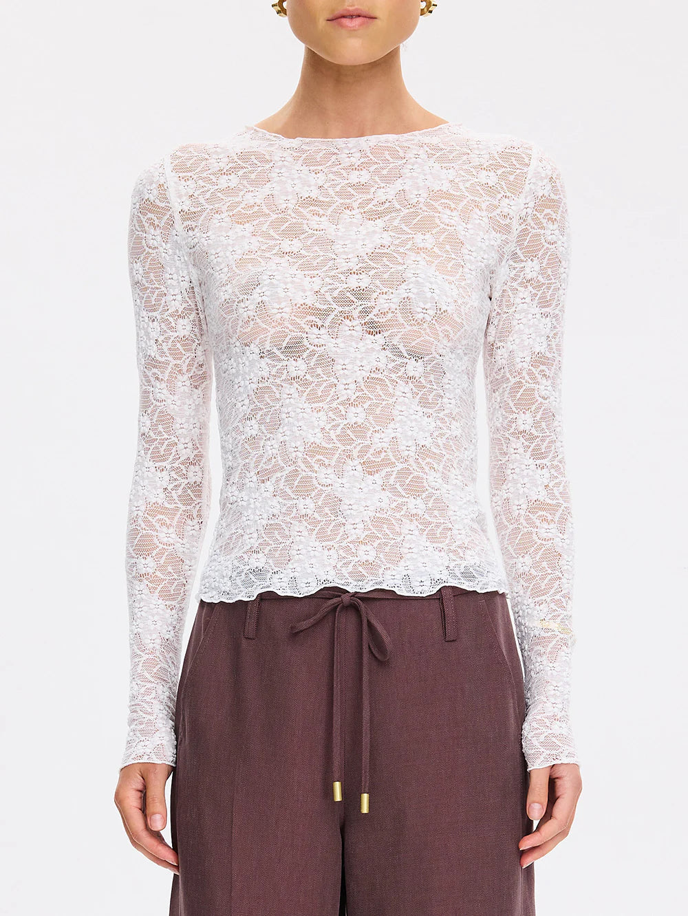 Kivari Victoria Lace Top  Cream
