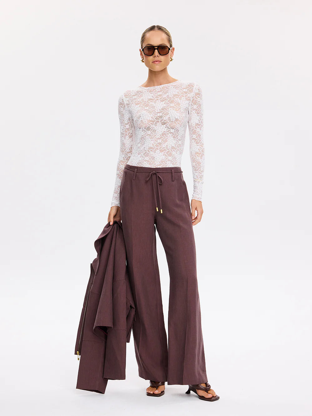 Kivari Victoria Lace Top  Cream