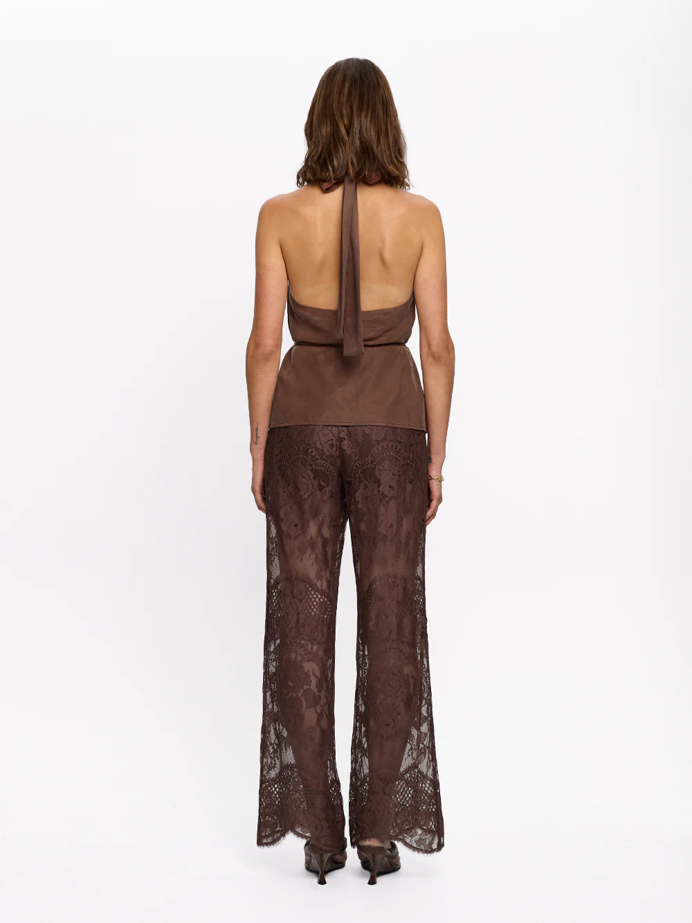 Kivari Arabella Halter Top Chocolate