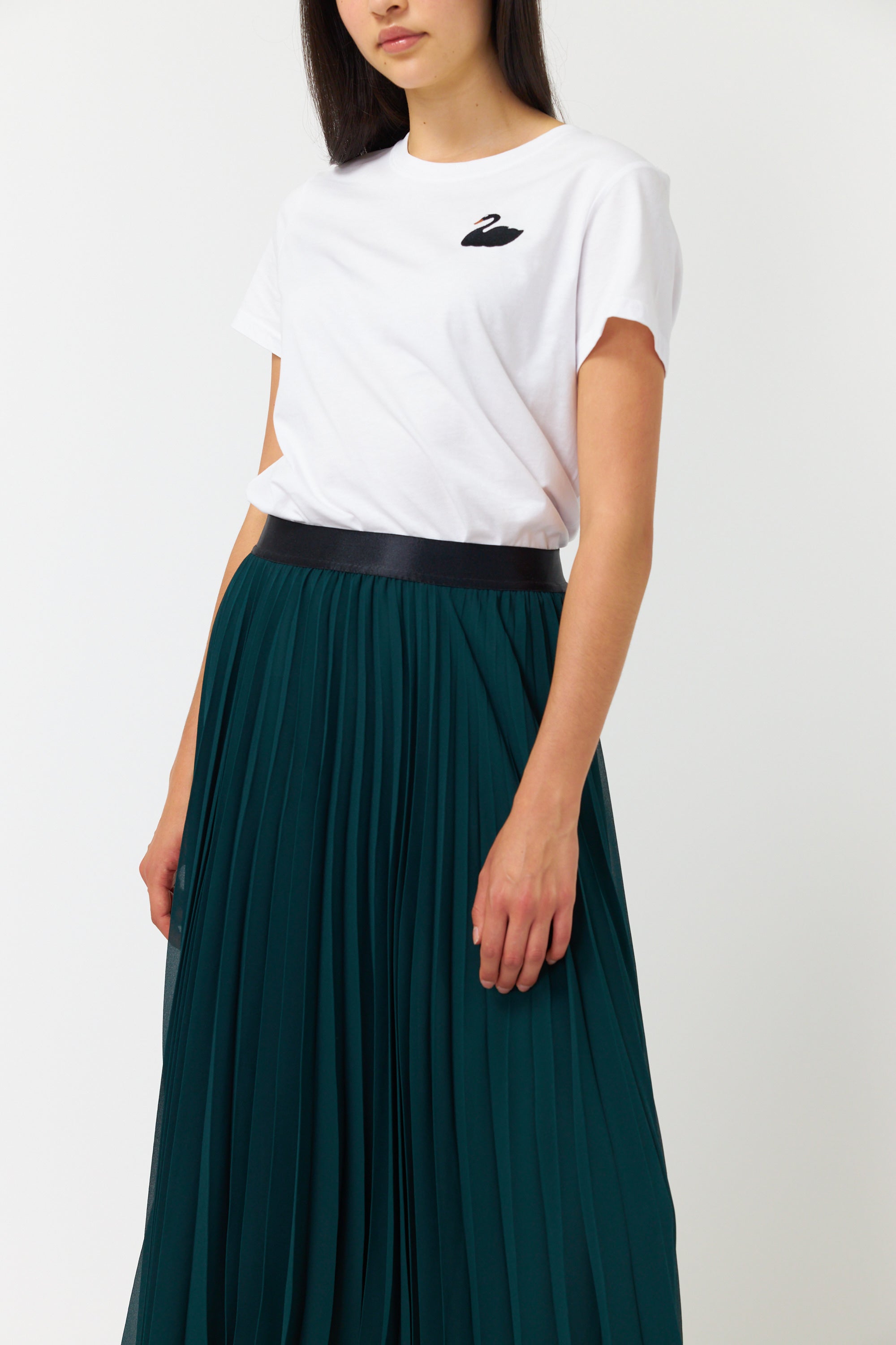 Sylvester Billowy Pleated Skirt Forest