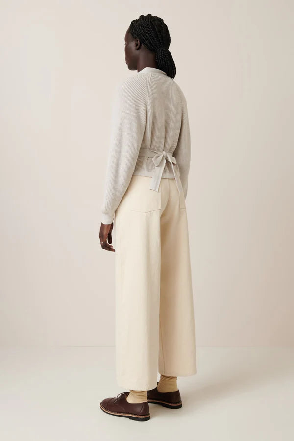 Kowtow Composure Cardigan Oat  Melange