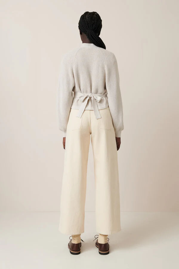 Kowtow Composure Cardigan Oat  Melange