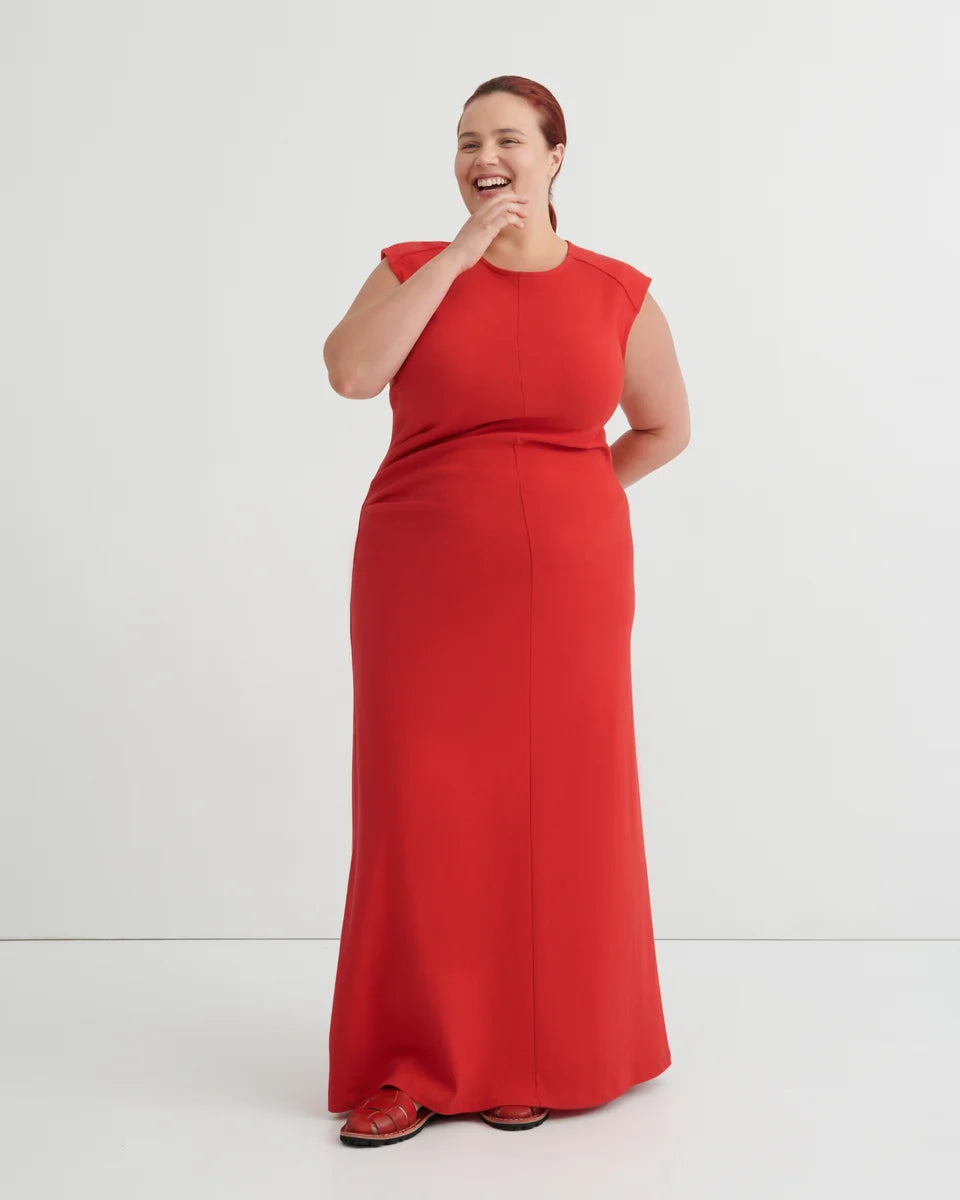 Kowtow Ember Dress Poppy Red