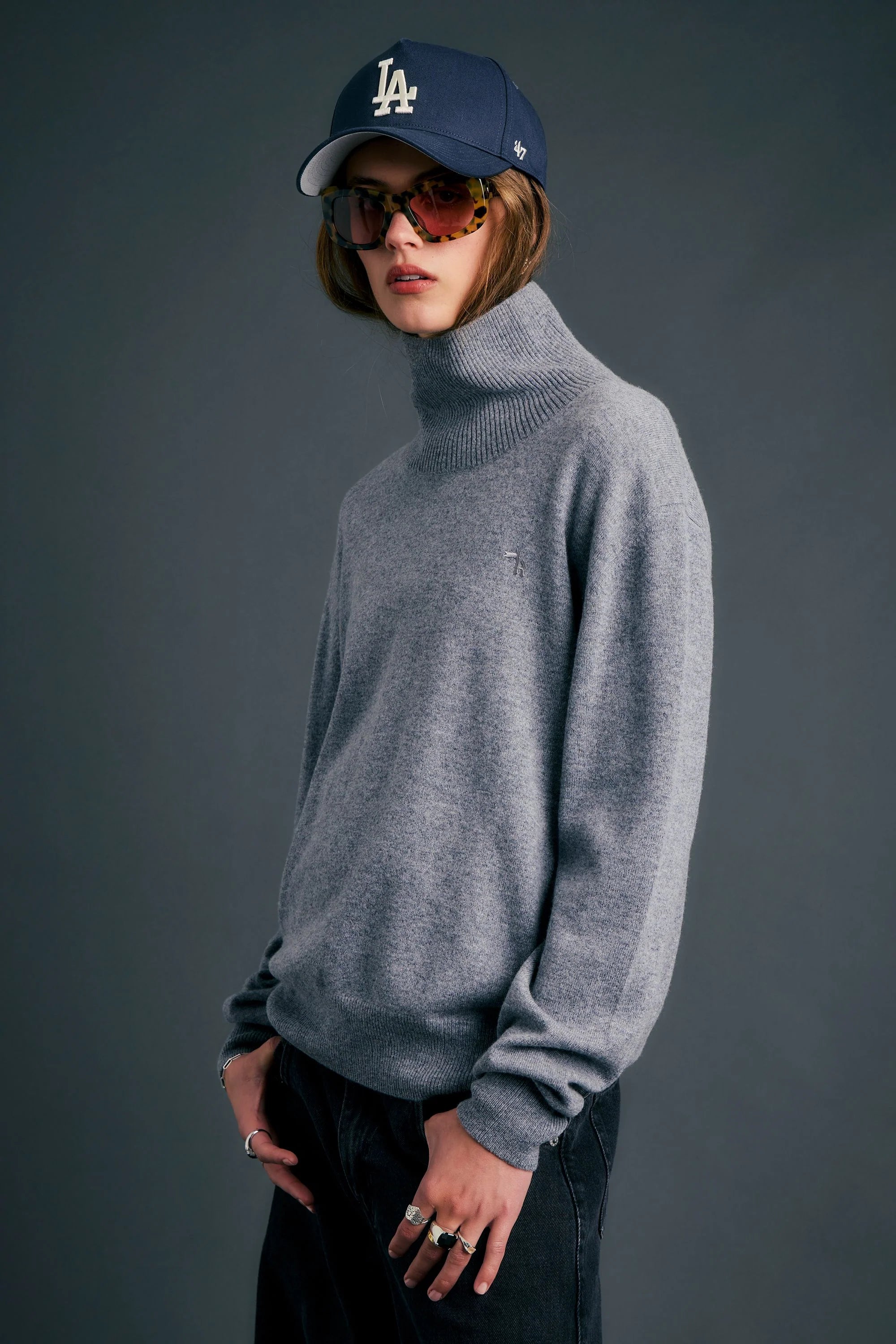 Karen Walker Margot Sweater Grey Marle