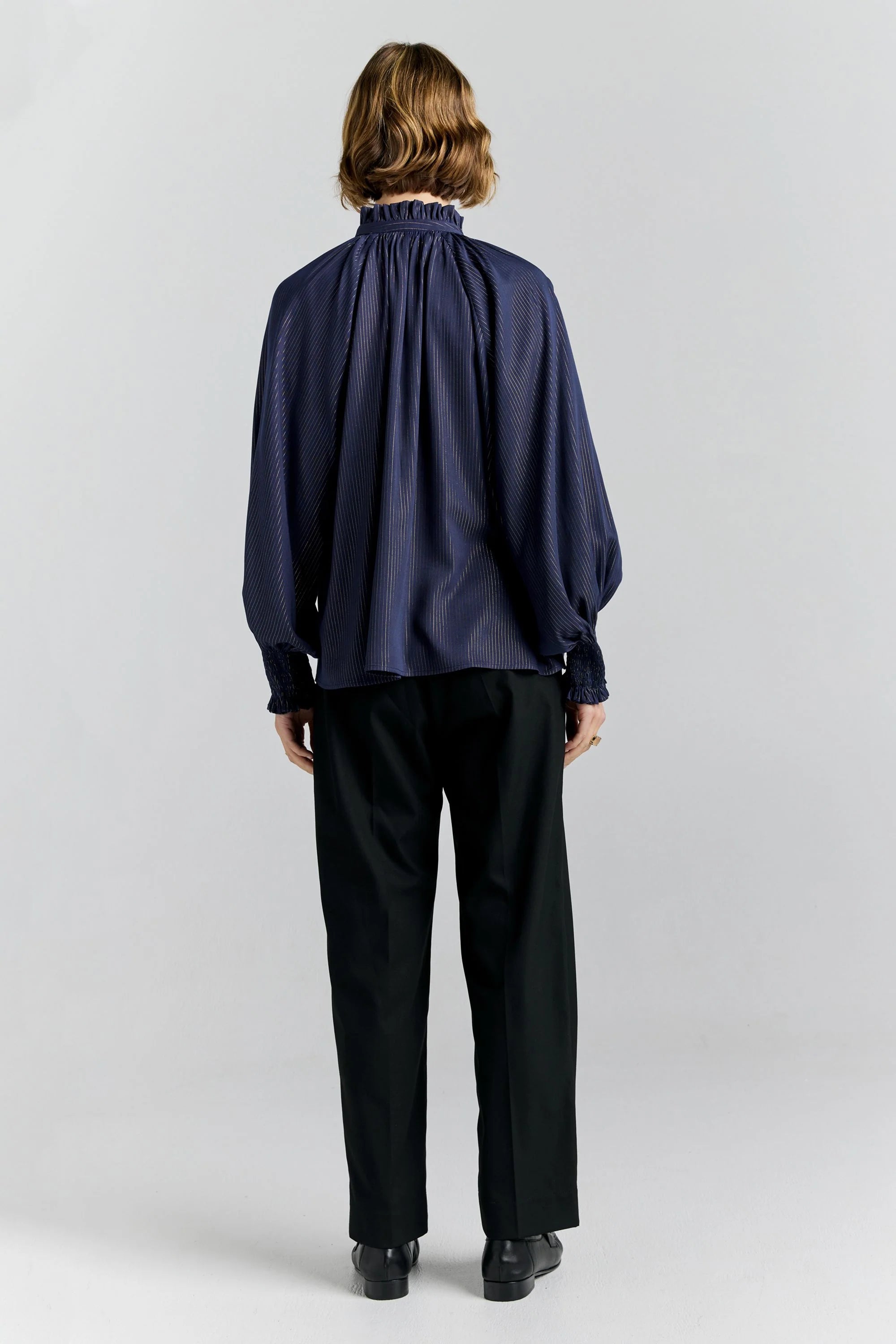 Karen Walker Province Blouse Navy