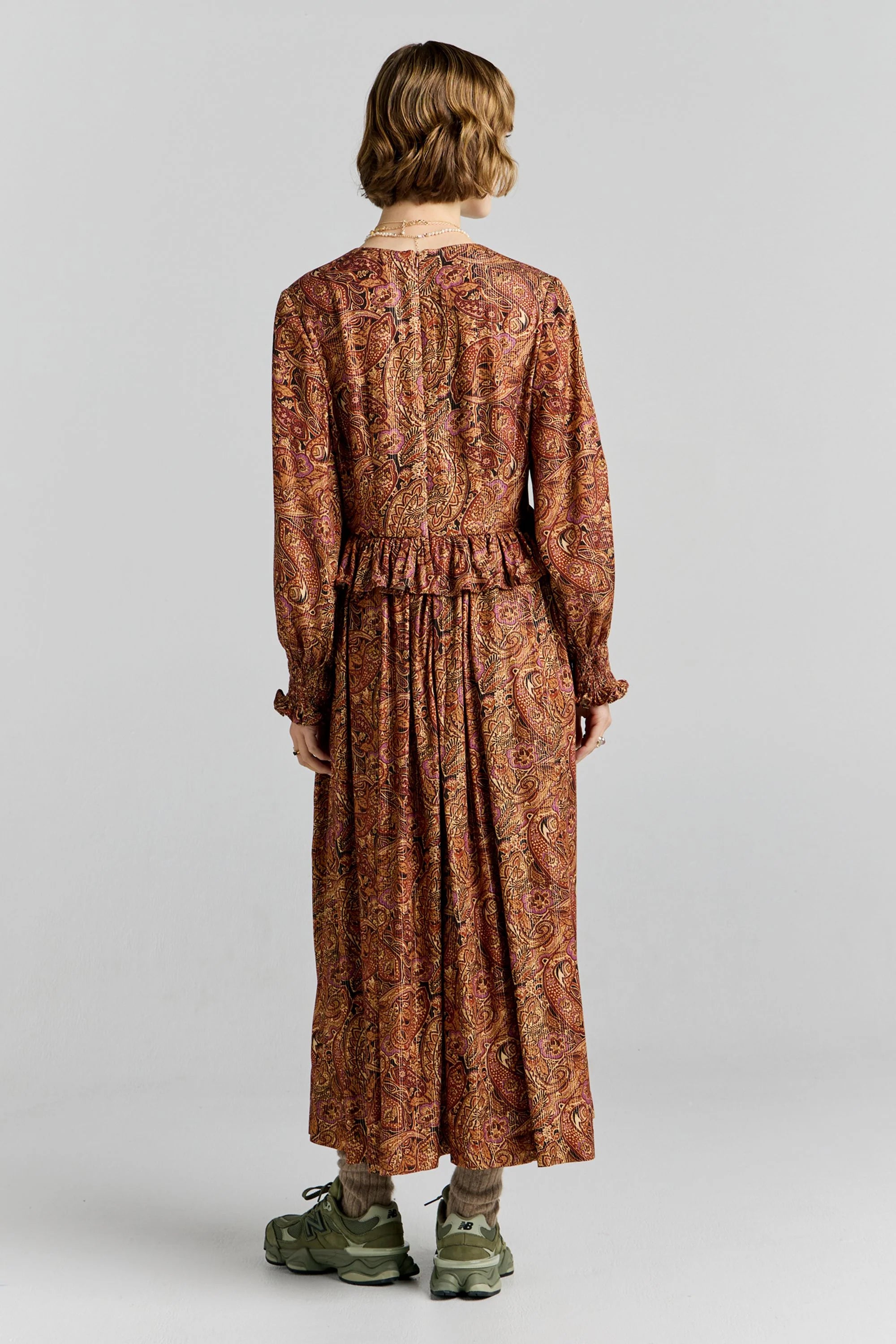 Karen Walker Halo Dress Burgundy Multi