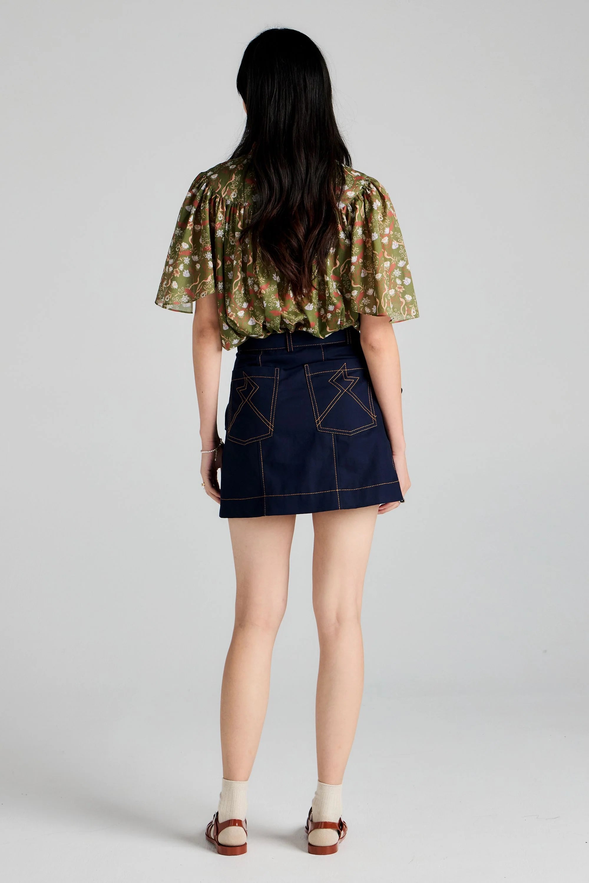 Karen Walker Alegra Skirt Navy