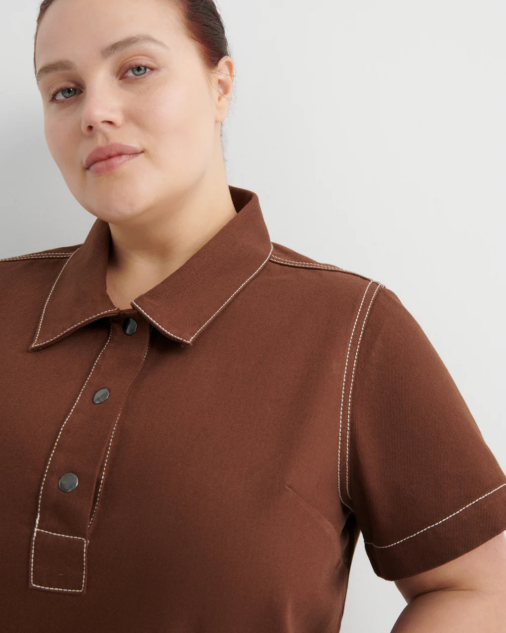 Kowtow Foundation Dress Brown Denim