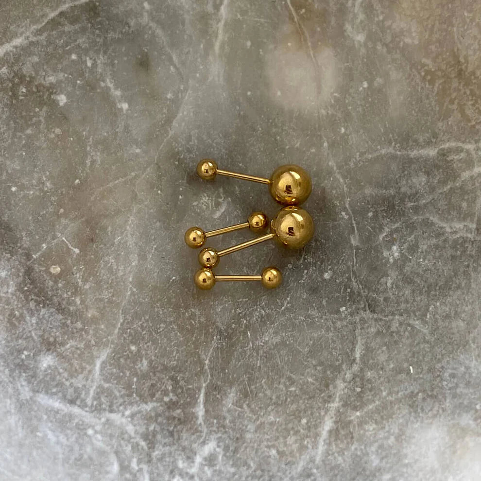 Basic Minimalist Simple Round Bead Ball Stud Earrings Sterling Silver |  Sterling silver earrings studs, Sterling earrings, Stud earrings
