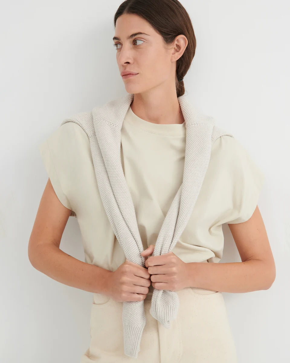 Kowtow Geometry Tee Stone