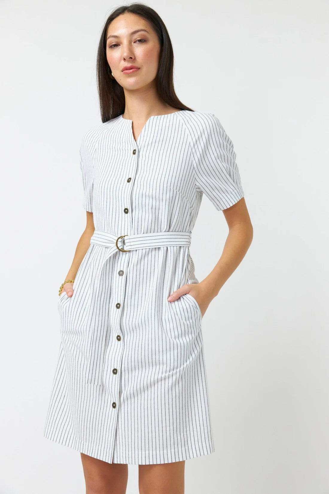 Sylvester Summer Stripe Dress White