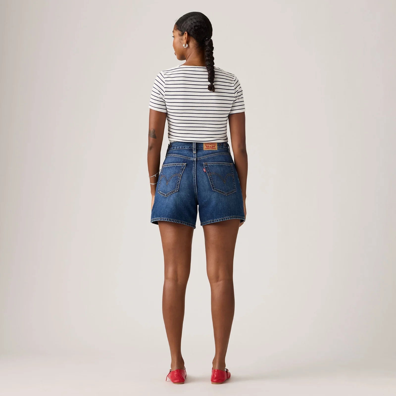 Levi's Mid Thigh Cinch Waist Kiss Goodbye Shorts