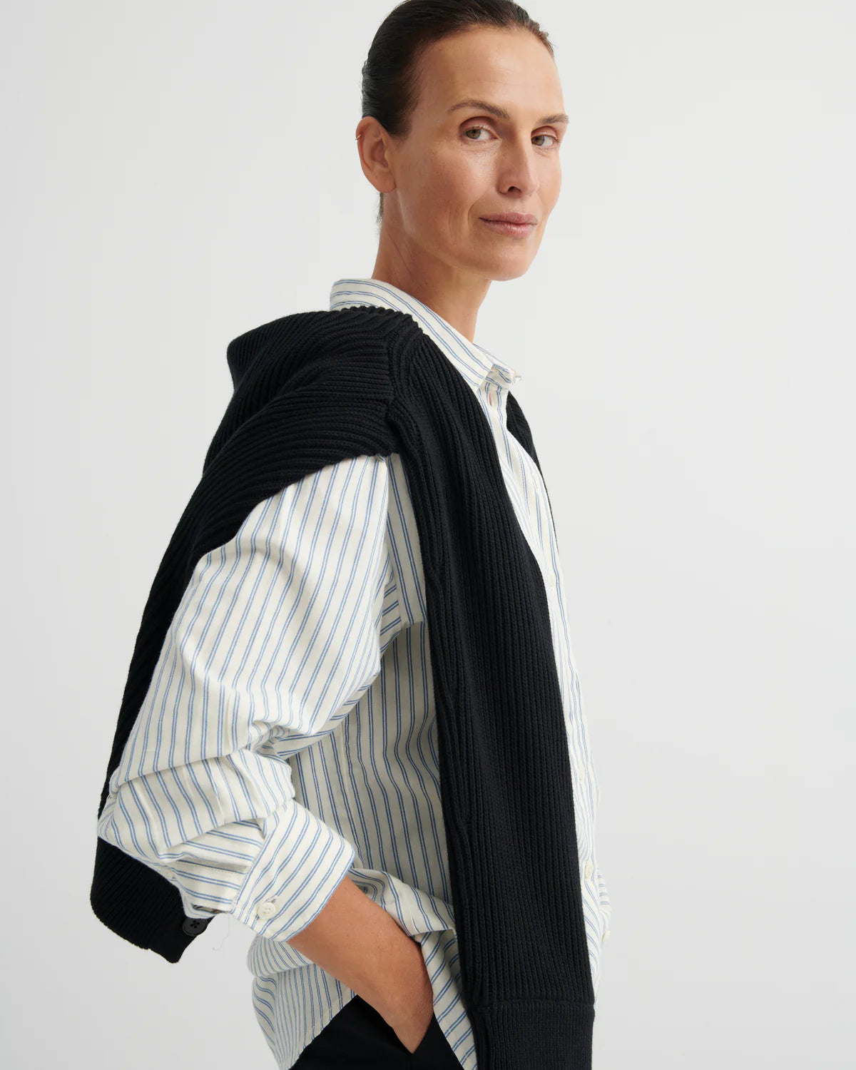 Kowtow Maker Shirt Ticking Stripe