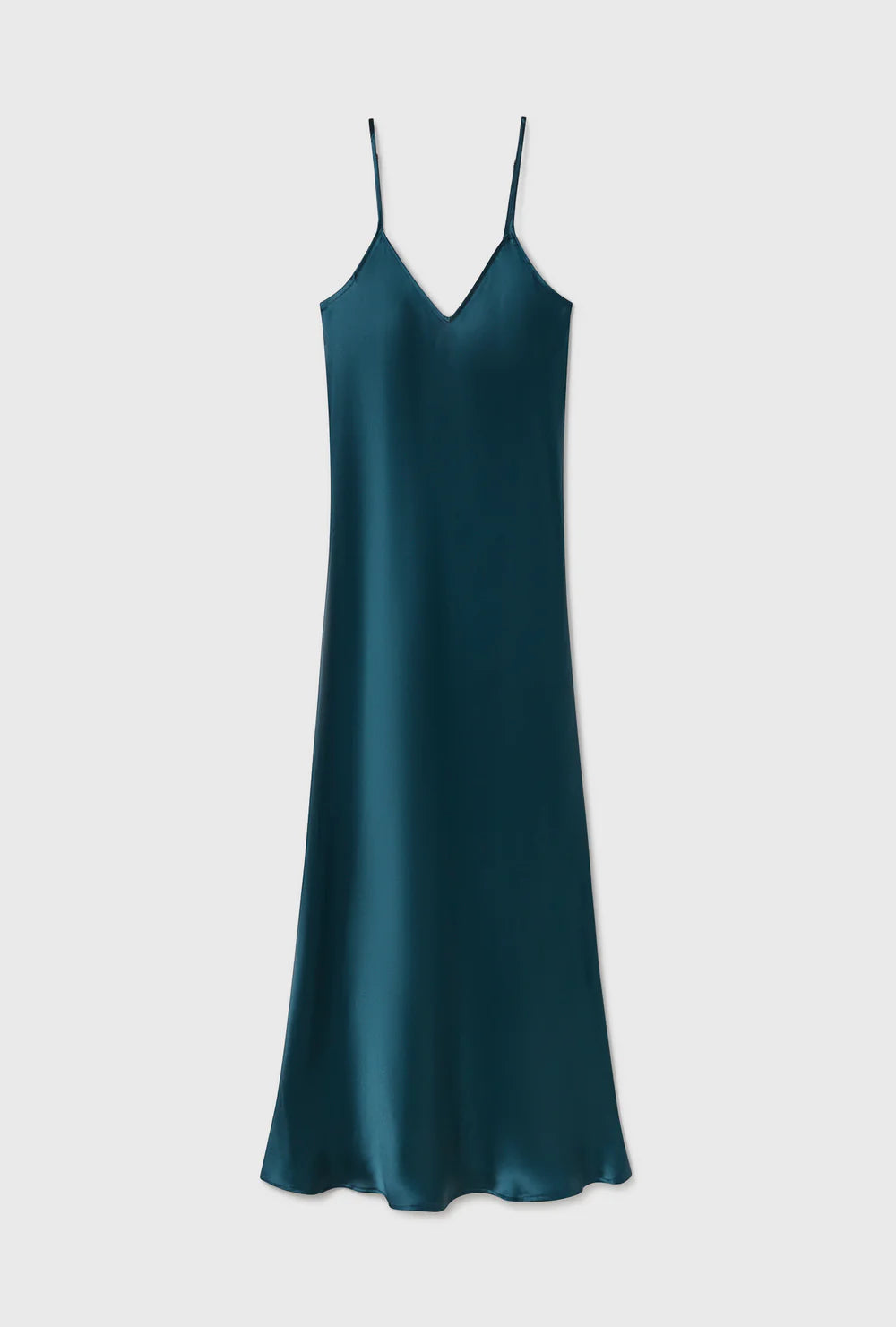 Silk Laundry 90s Slip Dress Teal