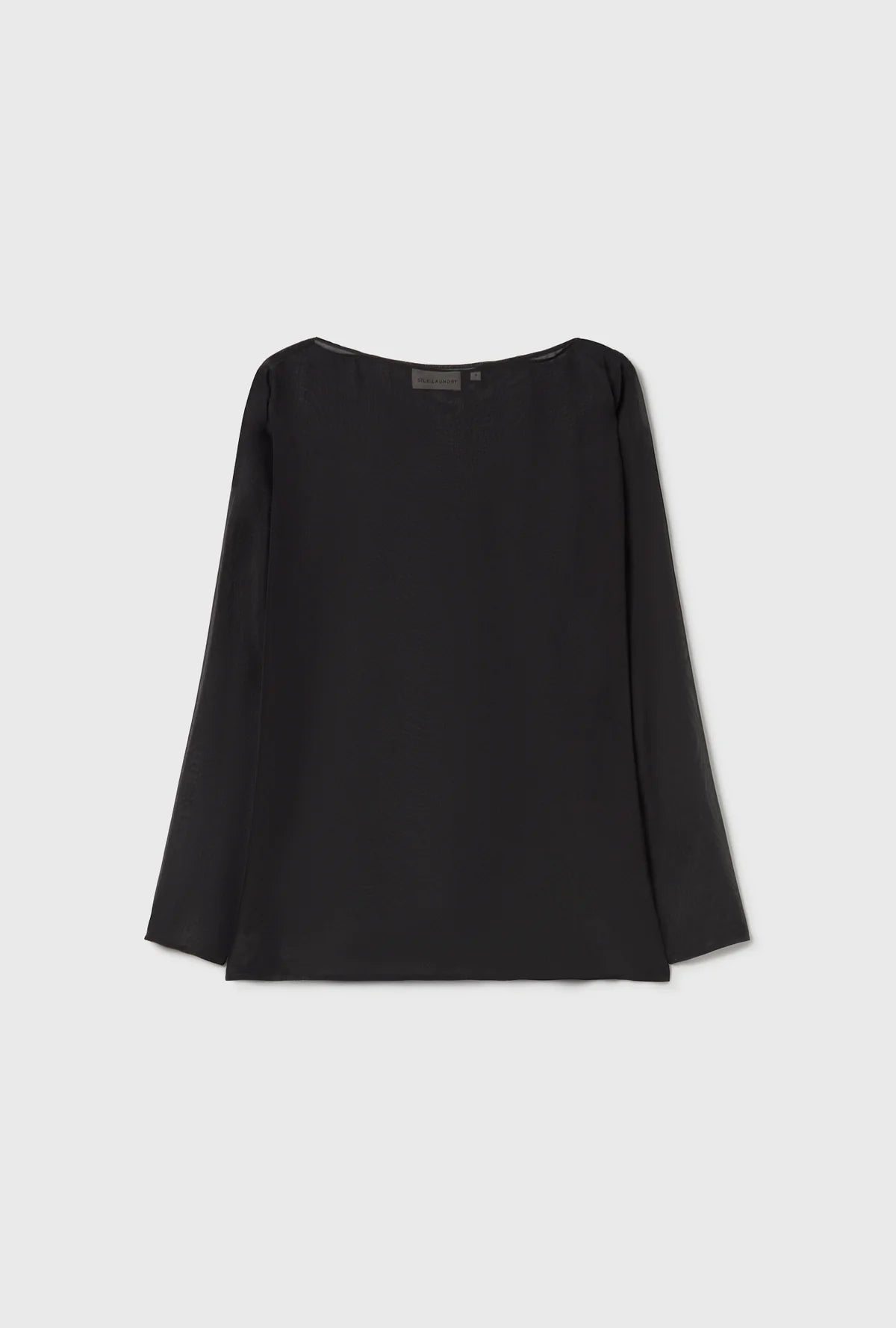 Silk Laundry Audrey Chiffon LS Top Black