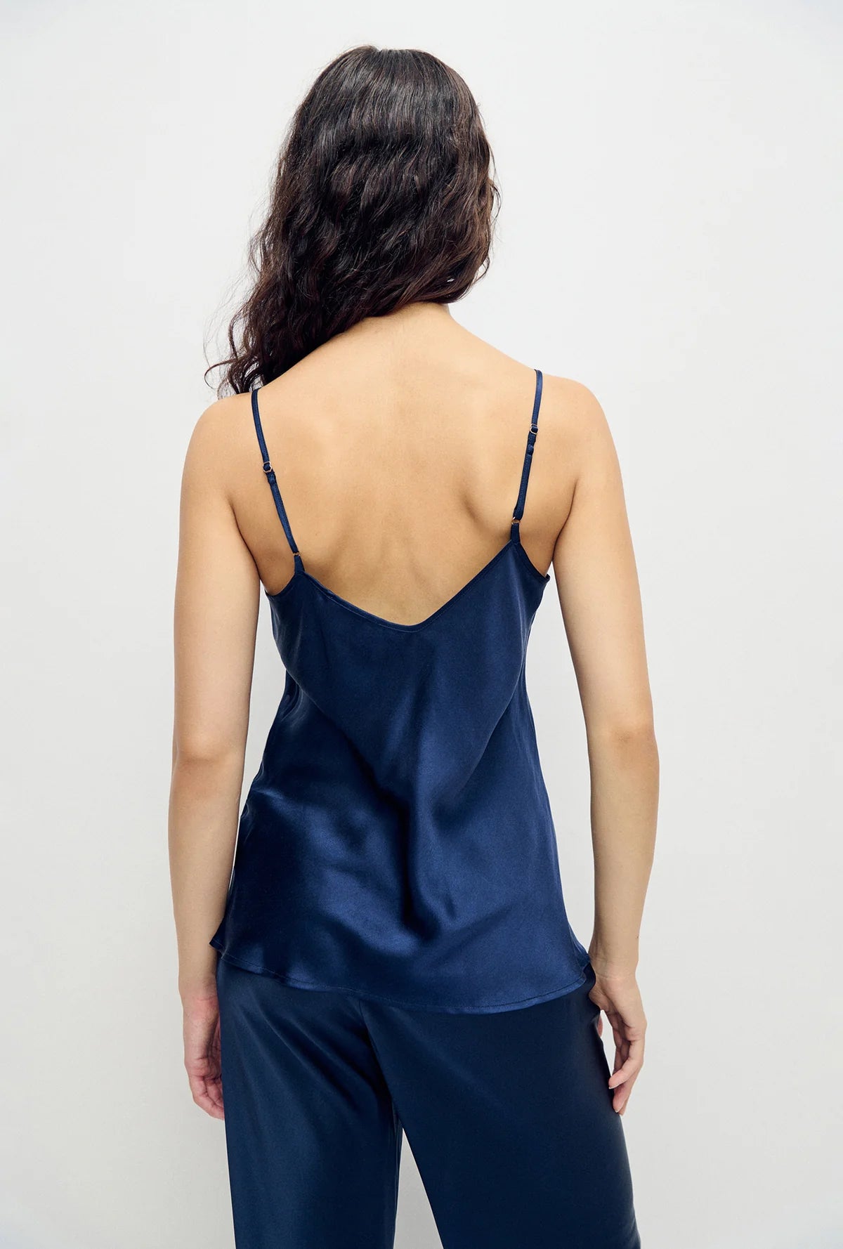 Silk Laundry Bias Cut Cami Midnight