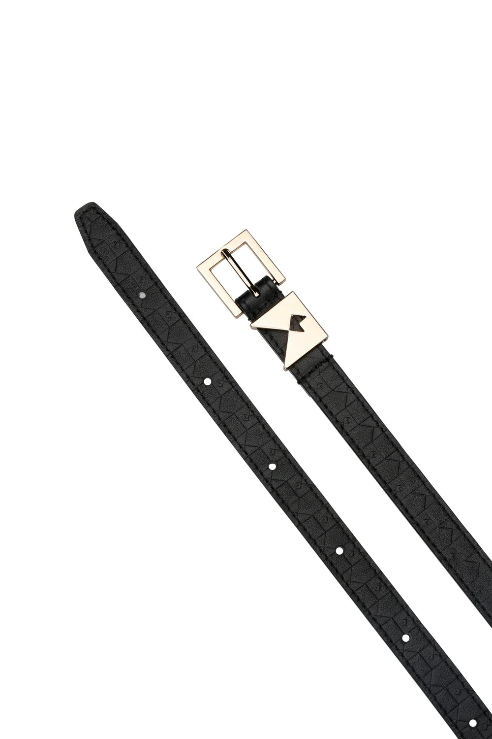 Karen Walker black leather monogram belt gift at Two Boutique NZ