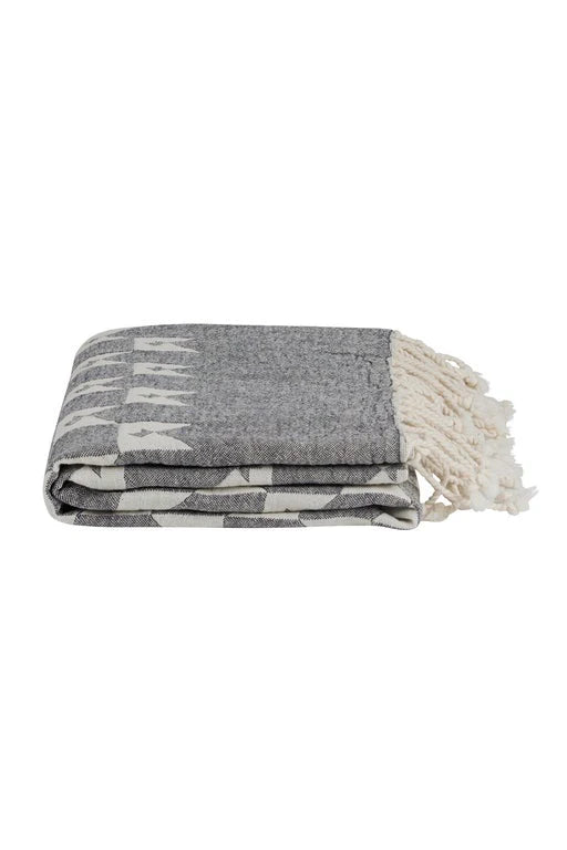 Karen Walker Monogram Turkish Towel Indigo