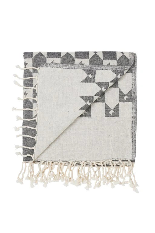 Karen Walker Monogram Turkish Towel Indigo