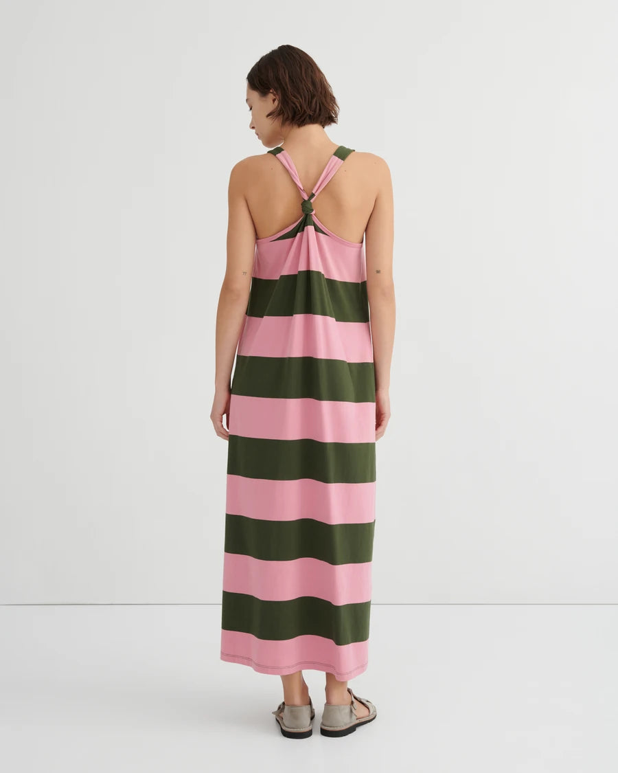 Kowtow  Motto Dress Begonia Stripe