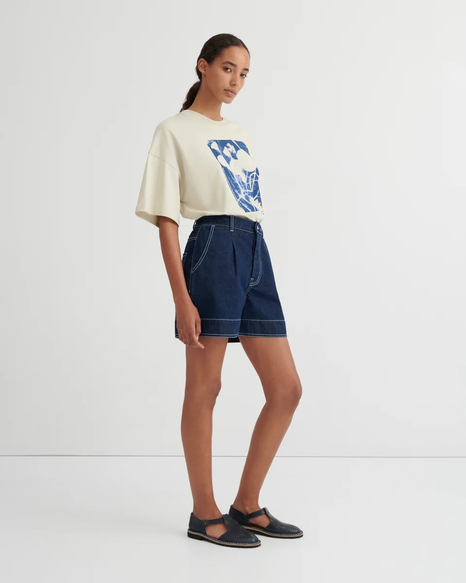 Kowtow Outline Shorts Indigo Denim