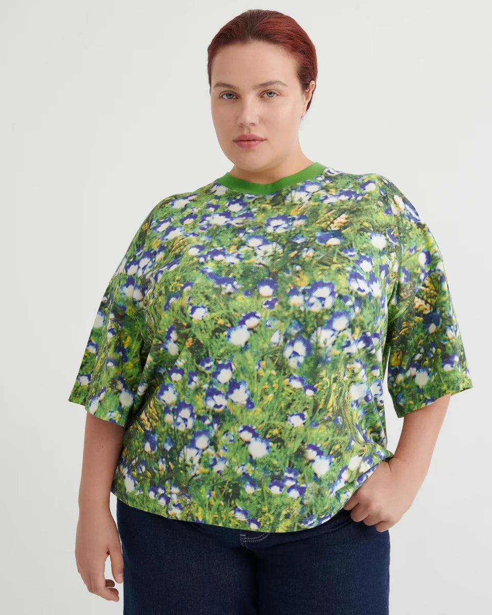 Kowtow Oversized Boxy Tee Bluebell