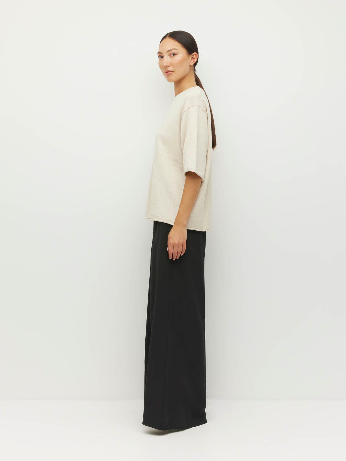 Juliette Hogan  Rolled Hem T Toast Marle