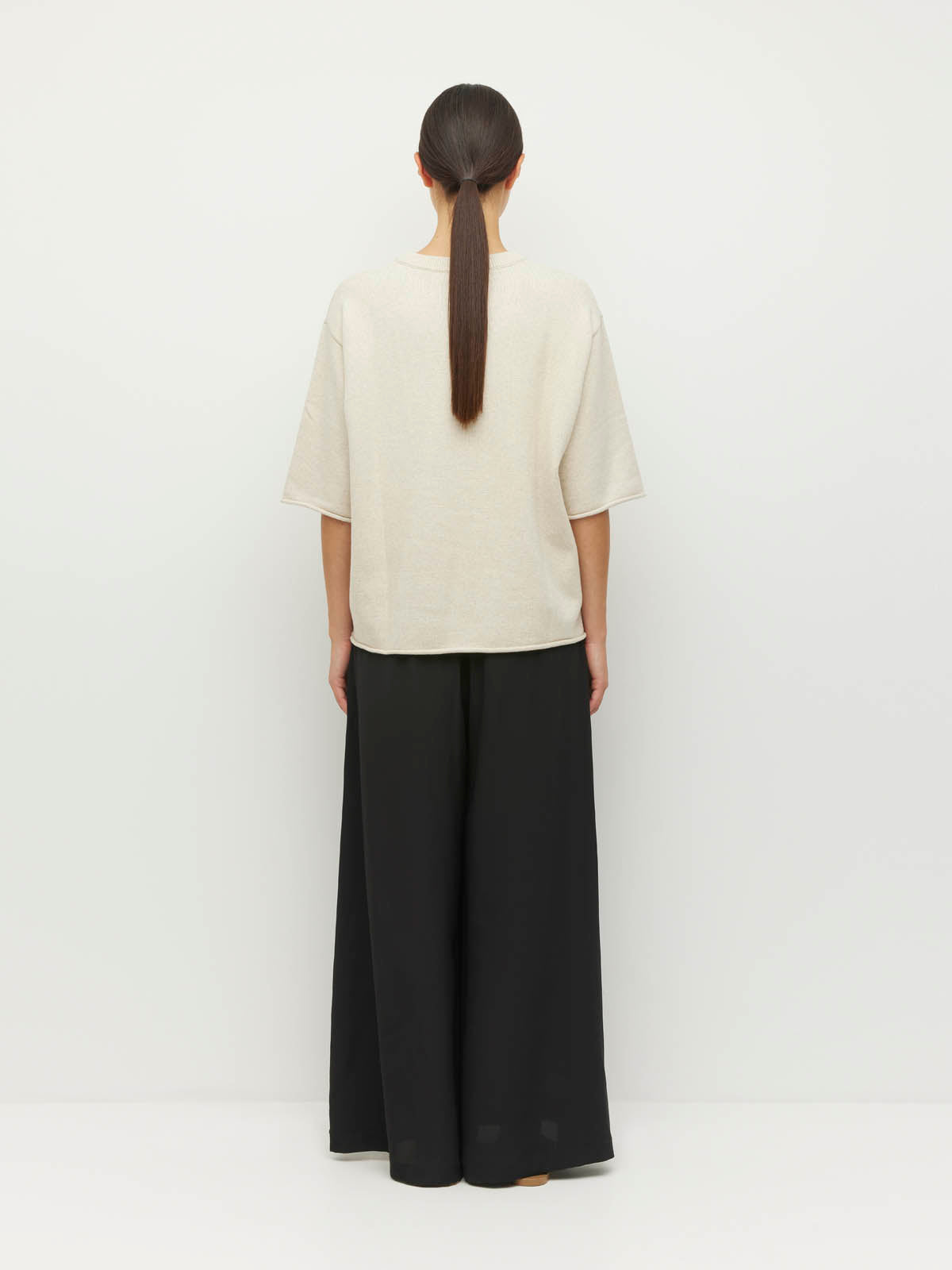 Juliette Hogan  Rolled Hem T Toast Marle