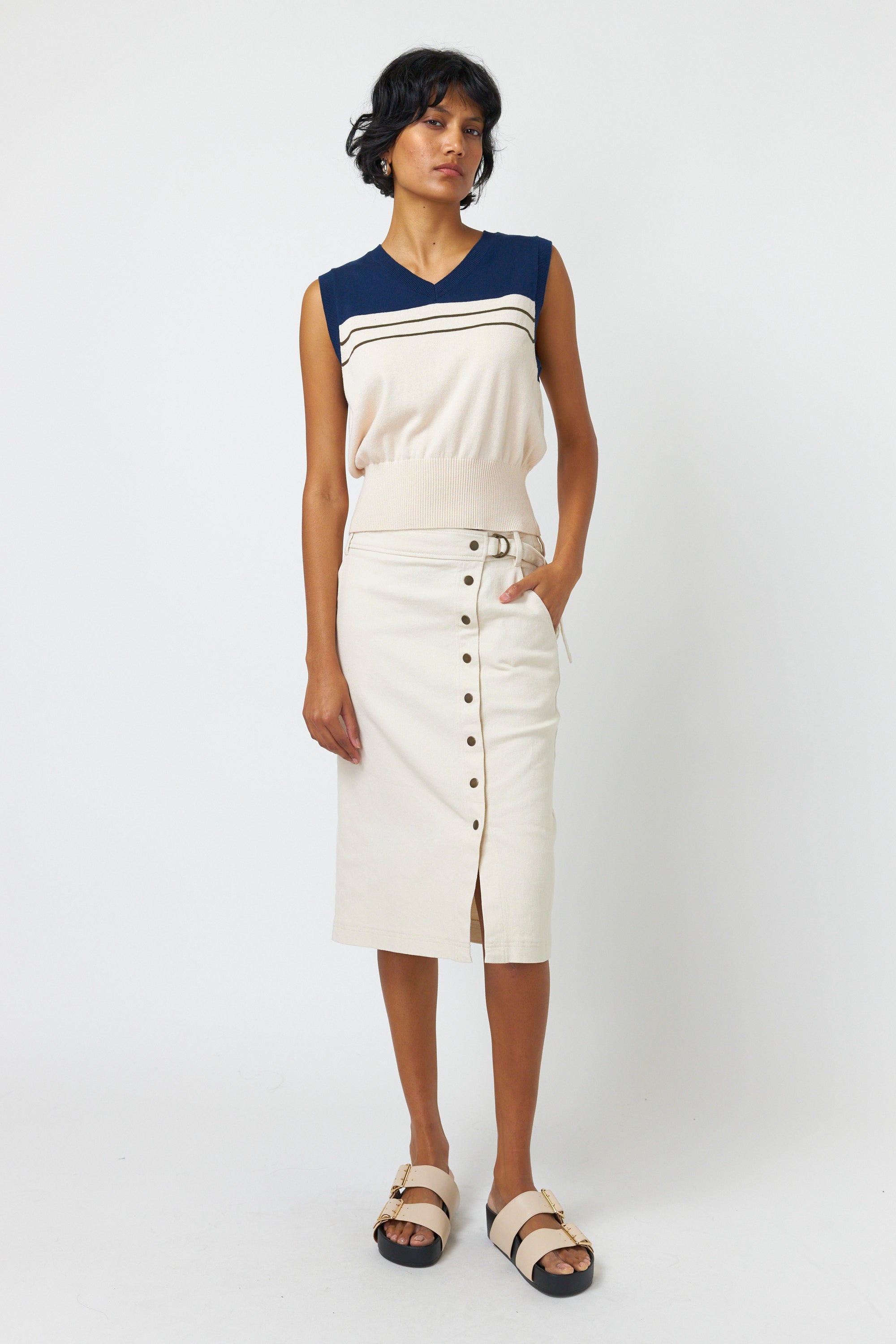 Sylvester Utility Skirt Chalk