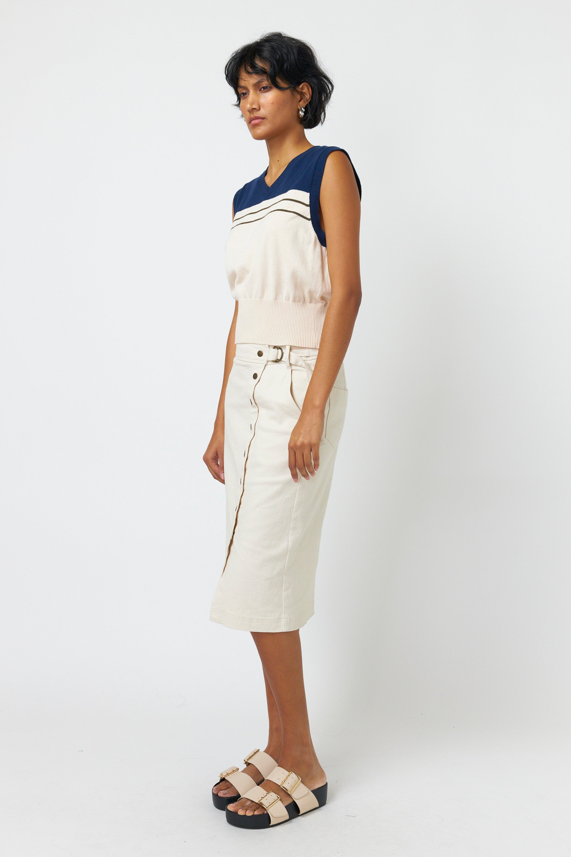 Sylvester Utility Skirt Chalk