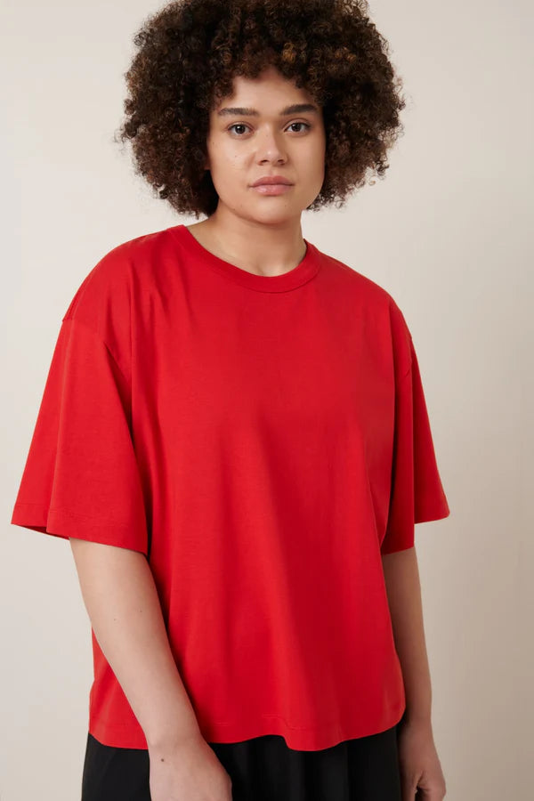 Kowtow Shadow Tee Red