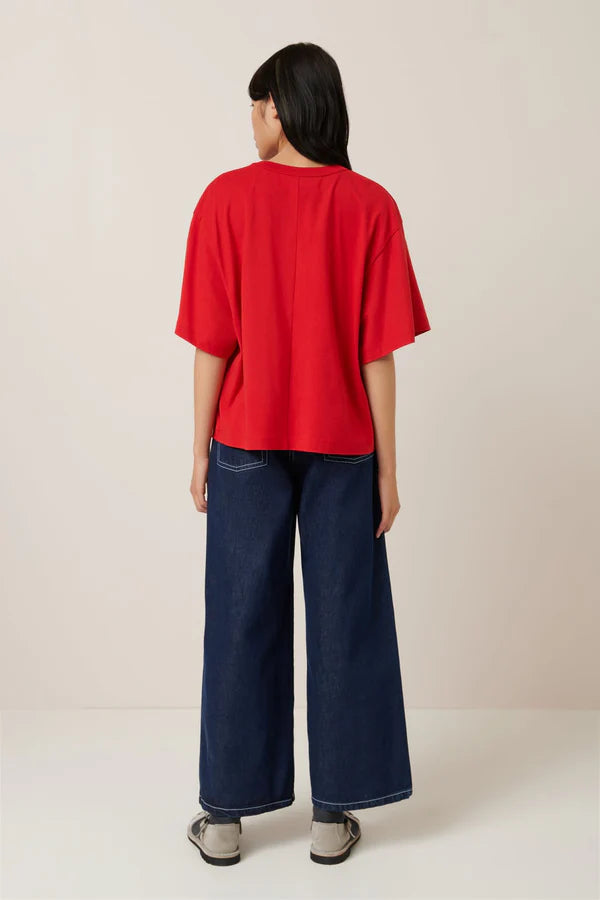 Kowtow Shadow Tee Red