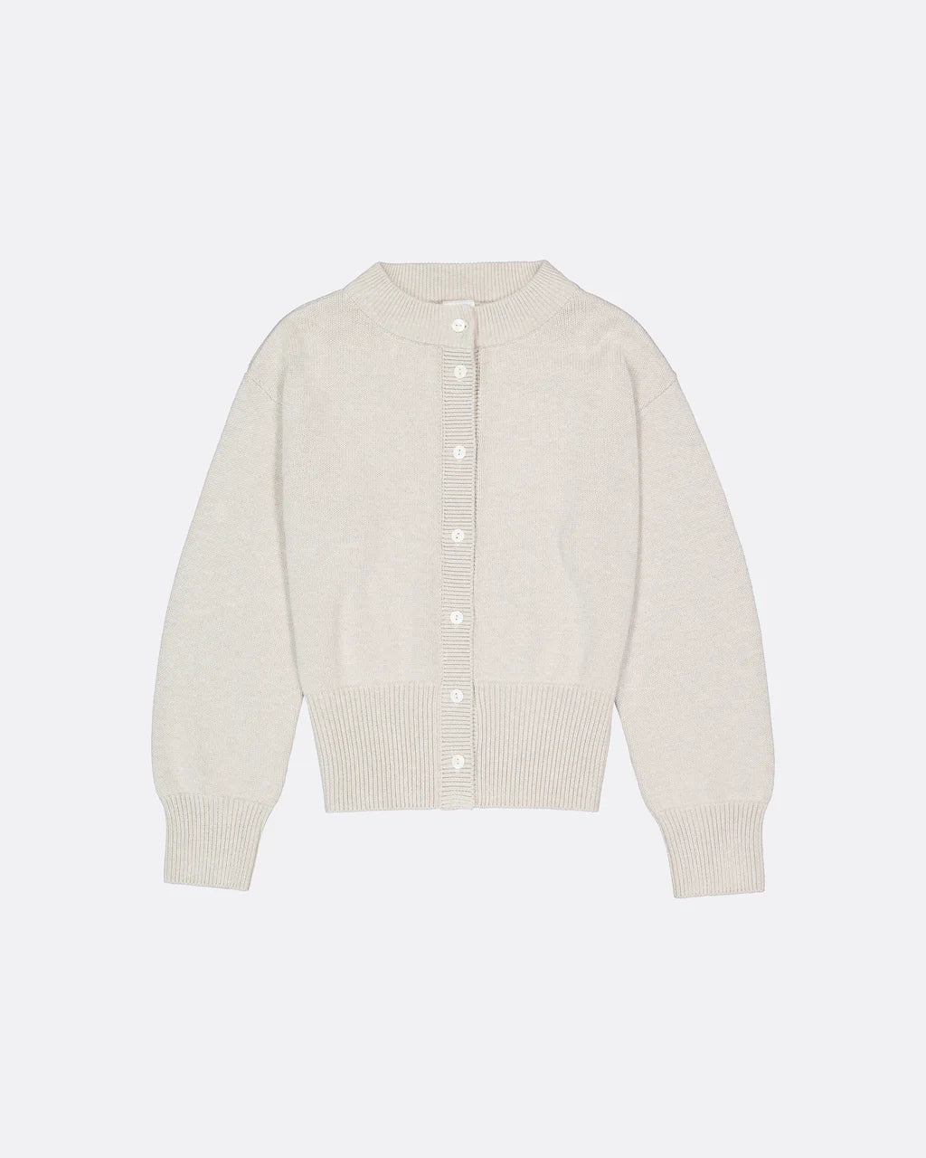 Kowtow Silhouette Cardigan Oat Melange