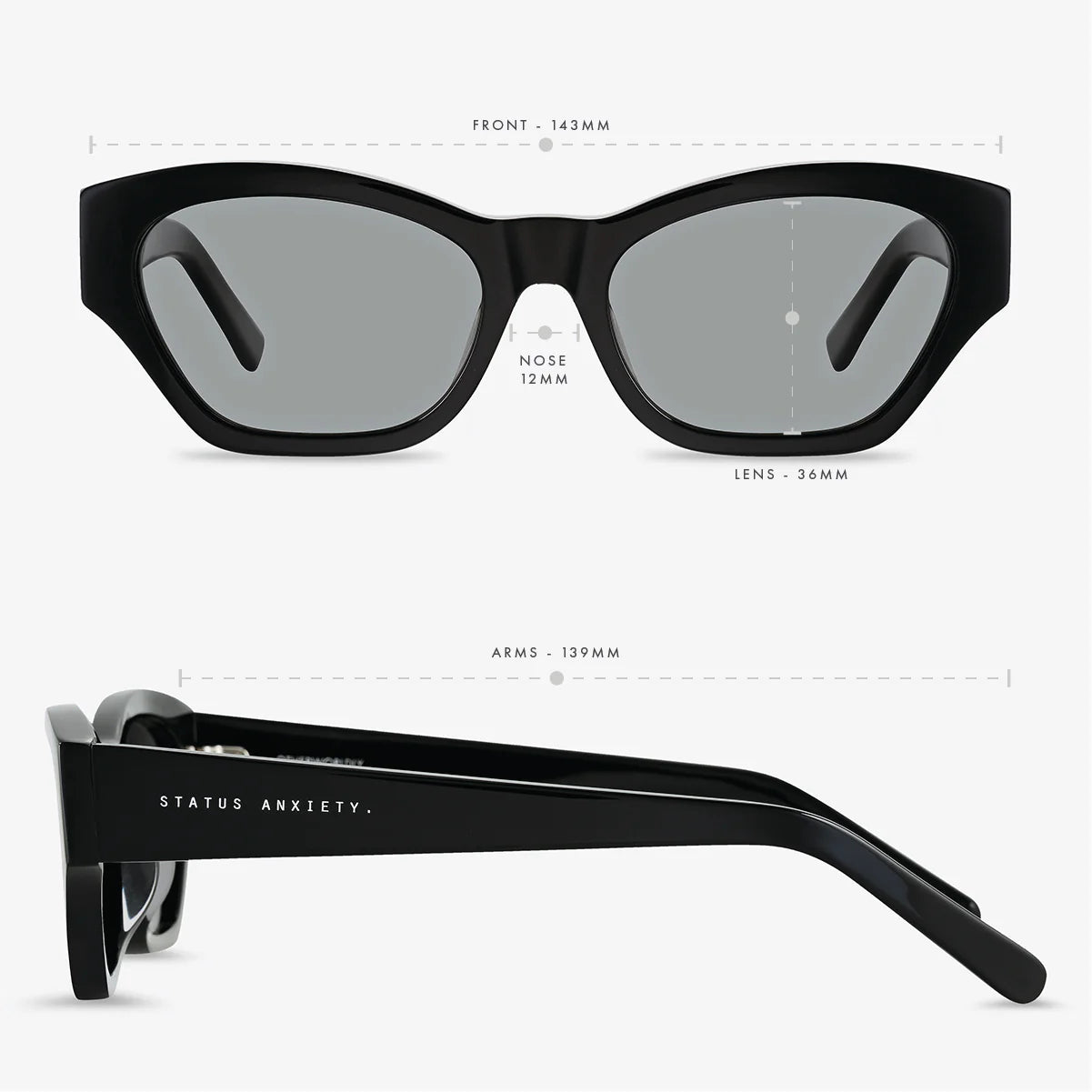 Status Anxiety Otherworldly Sunglasses Black