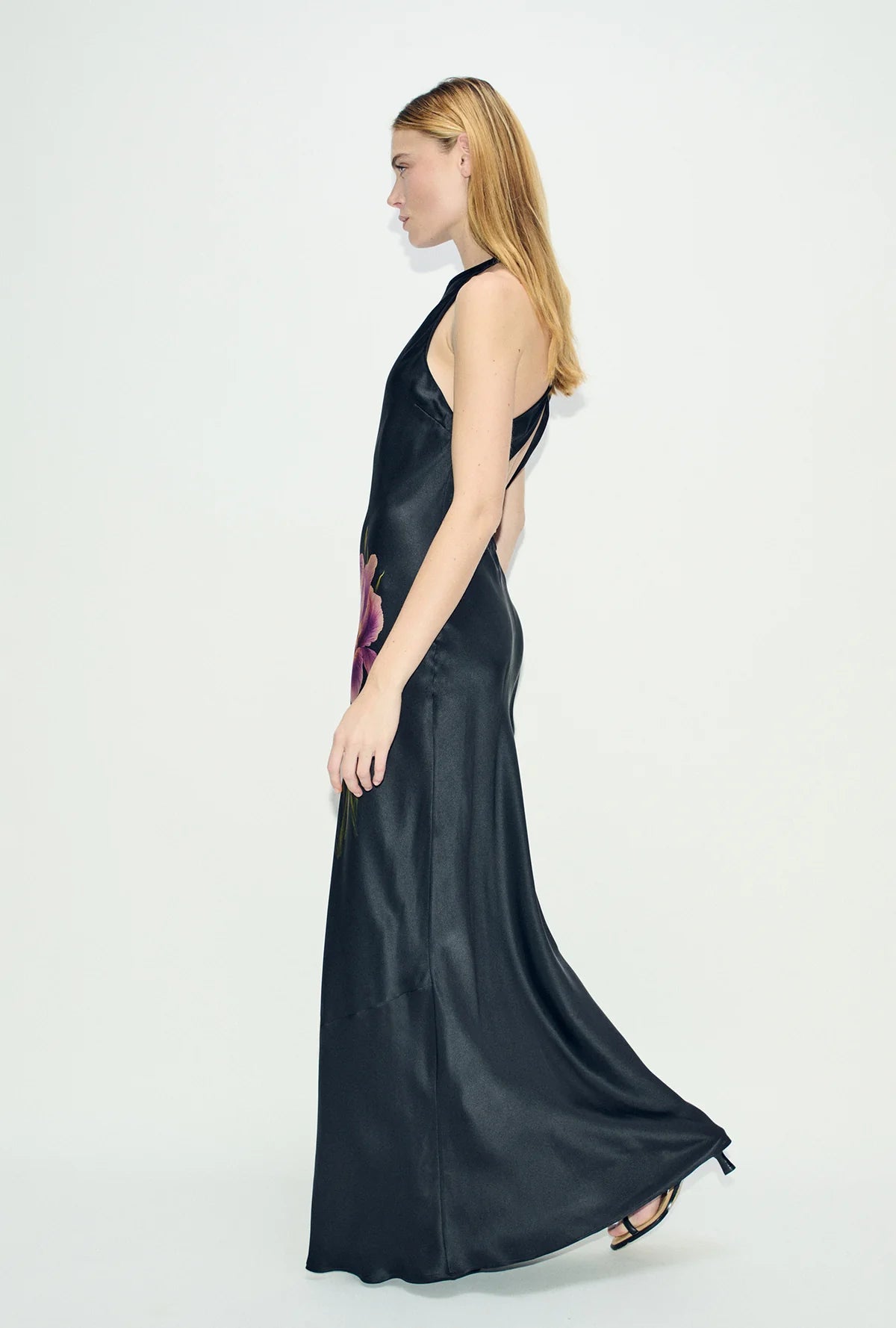 Silk Laundry High Lo Dress Iris