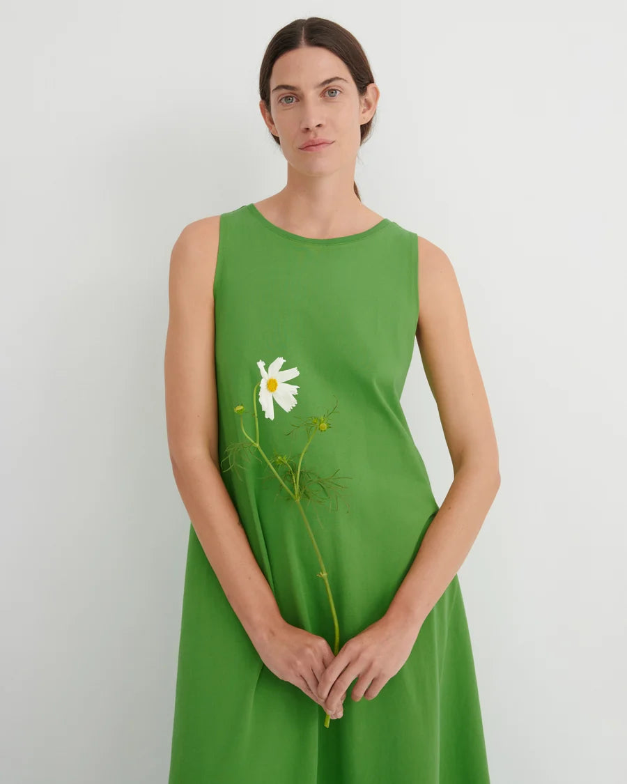Kowtow Tank Swing Dress Spring Green
