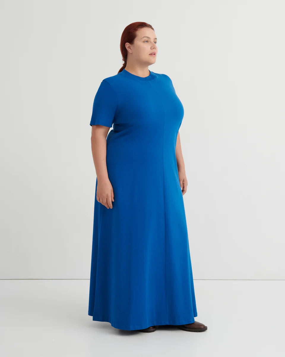 Kowtow Topic Dress Blue Orchid