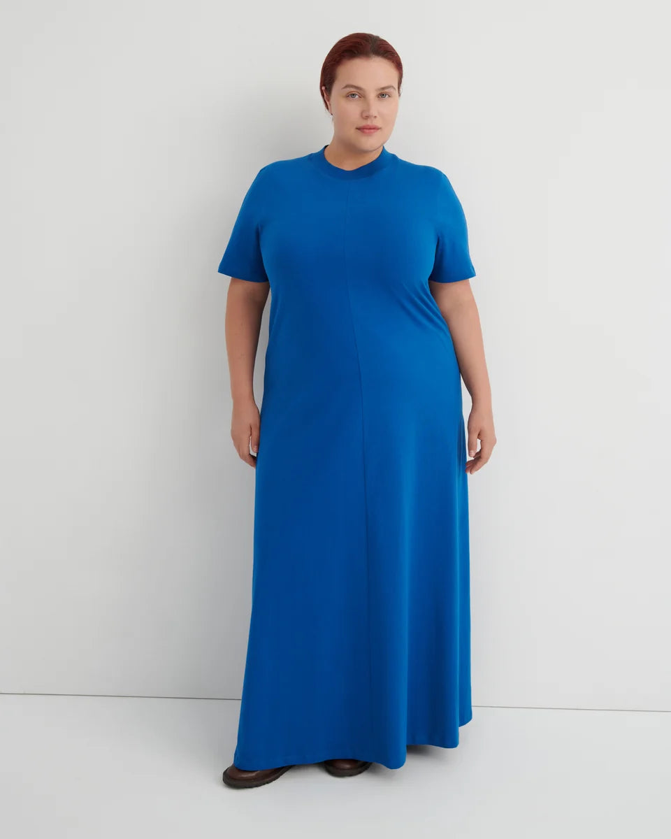 Kowtow Topic Dress Blue Orchid