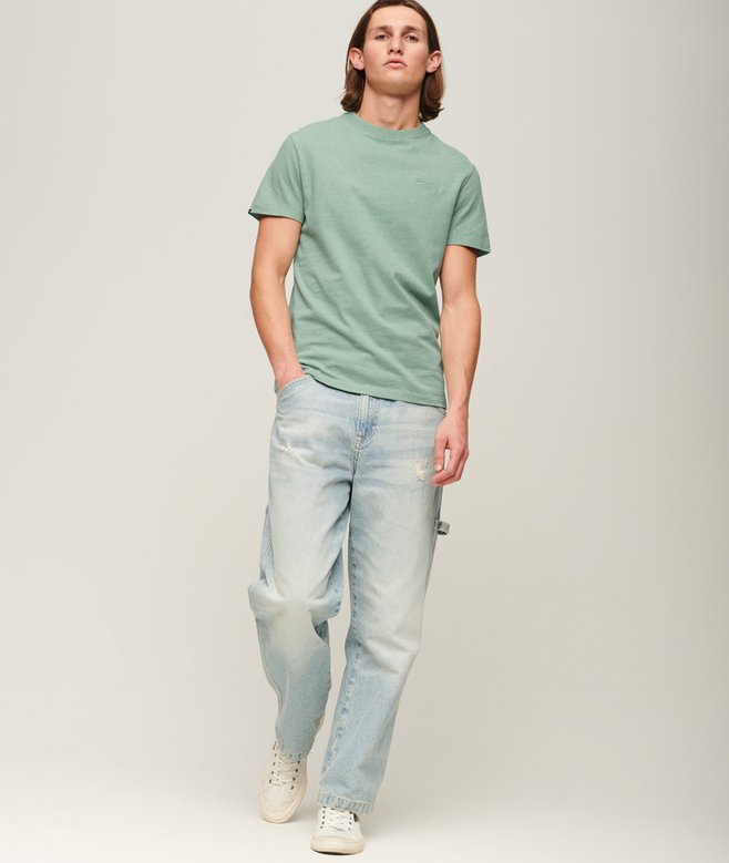 Superdry Essential Logo Tshirt Vintage Sage Green Marle